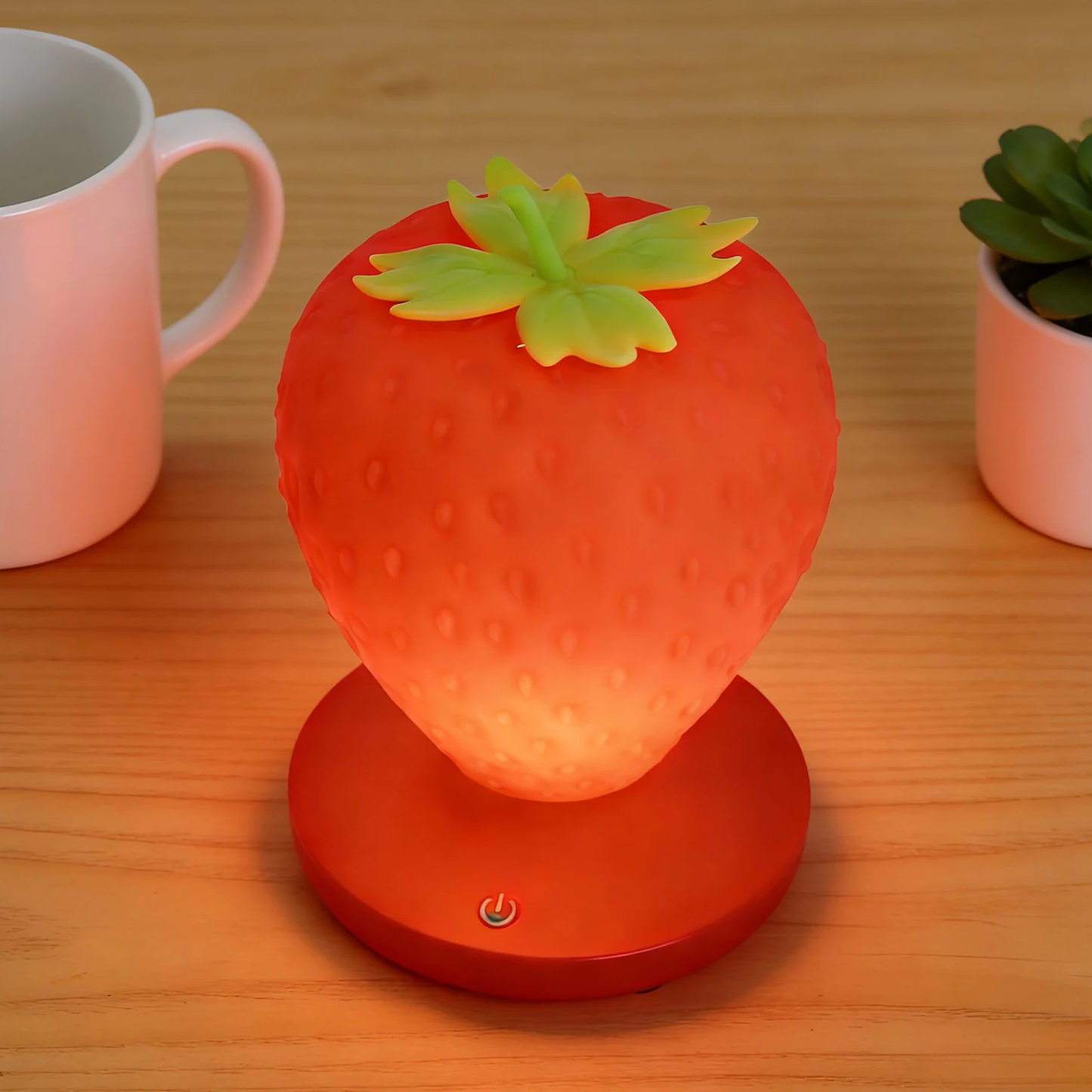 Fruit Shaped Touch Control Bedside Lamp, Multi-Brightness Adjustable Decorative Ambient Light For Indoor Space Styling