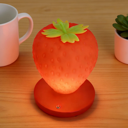 Fruit Shaped Touch Control Bedside Lamp, Multi-Brightness Adjustable Decorative Ambient Light For Indoor Space Styling
