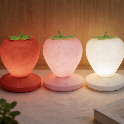 Fruit Shaped Touch Control Bedside Lamp, Multi-Brightness Adjustable Decorative Ambient Light For Indoor Space Styling