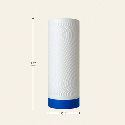 Textured Cylindrical RGB Ambient Table Light, Remote Operated Color Changing LED Lamp For Gaming Stations And Bedroom Furnishings