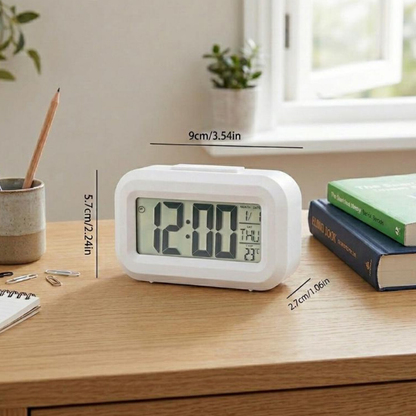 Compact Multifunctional Digital Timepiece, Desktop Alarm Clock With Multi-Data Display And Adjustable Night Illumination