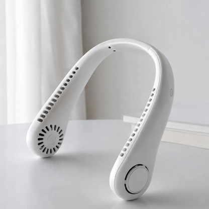 Hands-Free Bladeless Neck Cooler, Wearable USB Rechargeable Fan With 3 Adjustable Wind Settings For Outdoor And Indoor Scenarios