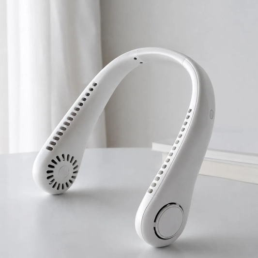 Hands-Free Bladeless Neck Cooler, Wearable USB Rechargeable Fan With 3 Adjustable Wind Settings For Outdoor And Indoor Scenarios
