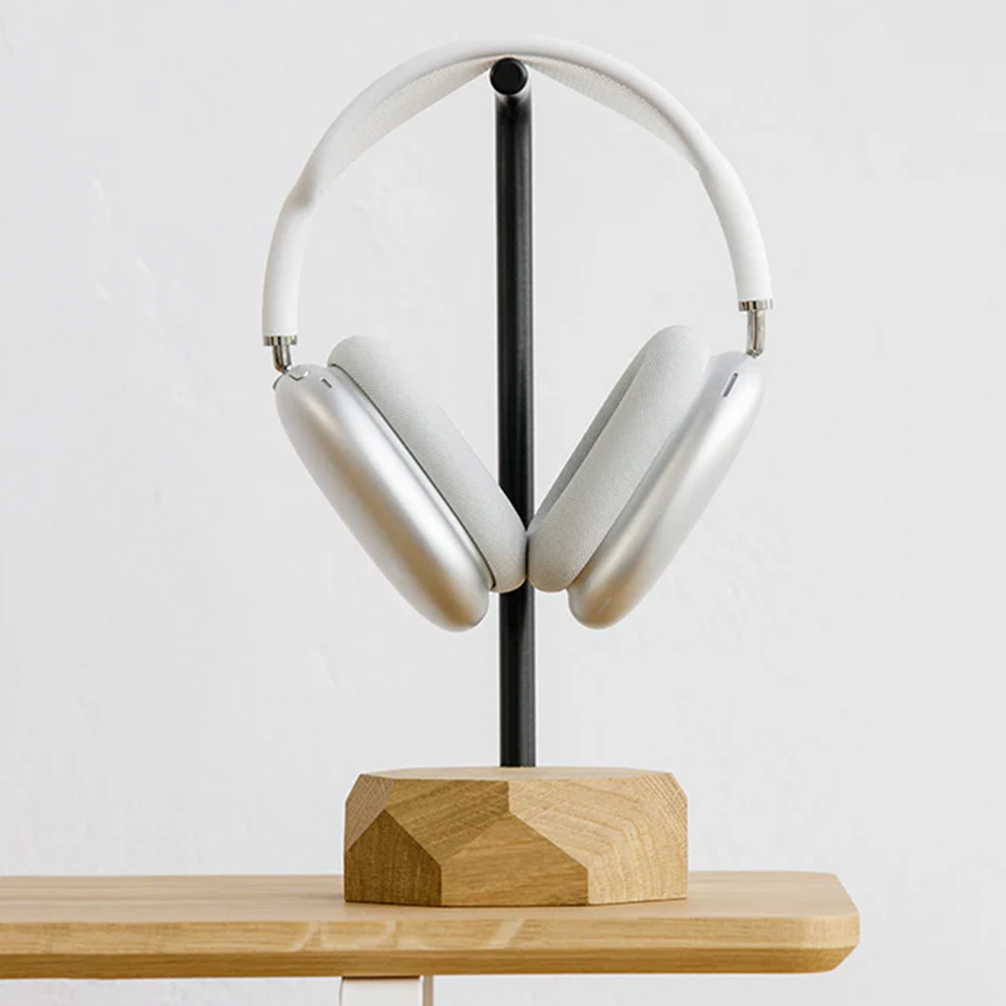 Geometric Base Headset Display Rack, Minimalist Desktop Hanging Holder For Over-Ear Headphones Stand