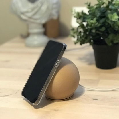 Weighted Spherical Wireless Charging Holder, Multi-Angle Desktop Support Stand For Magnetic Phone Chargers