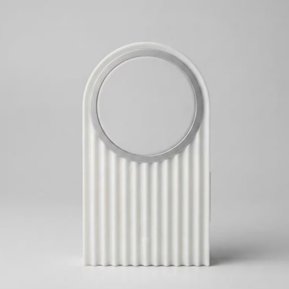 Ribbed Arch-Shaped Magnetic Charging Dock, Elegant Desktop Phone Support Stand For Wireless Charging Modules Stand
