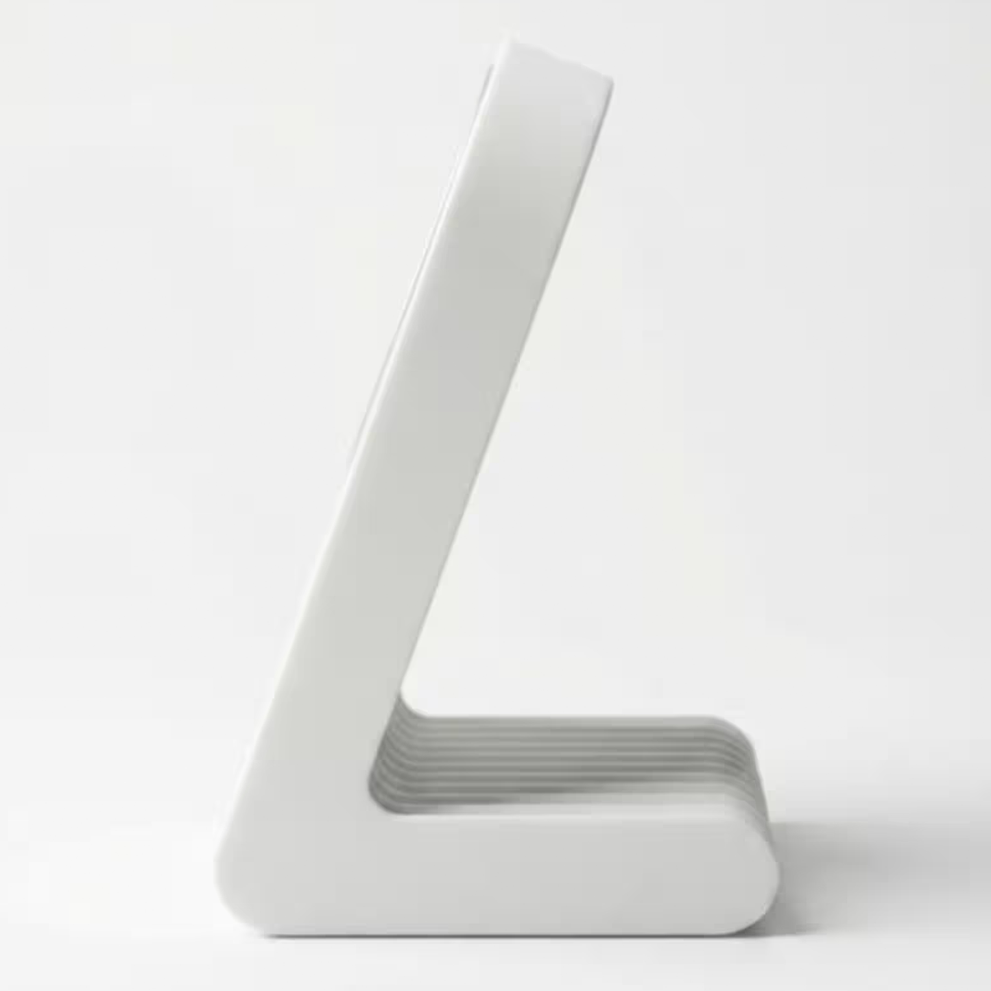 Ribbed Arch-Shaped Magnetic Charging Dock, Elegant Desktop Phone Support Stand For Wireless Charging Modules Stand