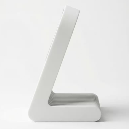 Ribbed Arch-Shaped Magnetic Charging Dock, Elegant Desktop Phone Support Stand For Wireless Charging Modules Stand